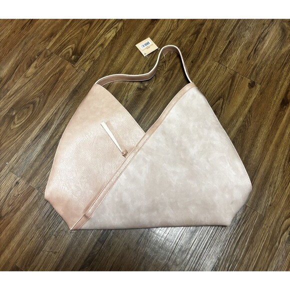 NWT Ulta Suede Tote Bag, Blush Mauve Faux Leather - Super Soft! - Picture 4 of 9
